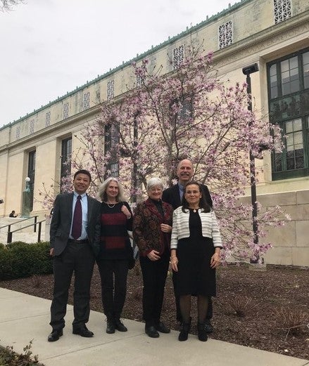 The newly elected College of Fellows professors in Washington, D.C.